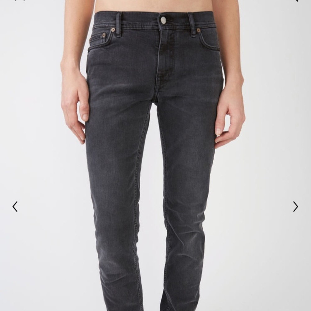 Acne grey new slim leg jeans